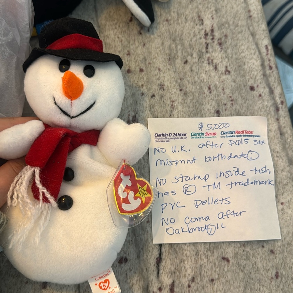 Snowball Beanie baby